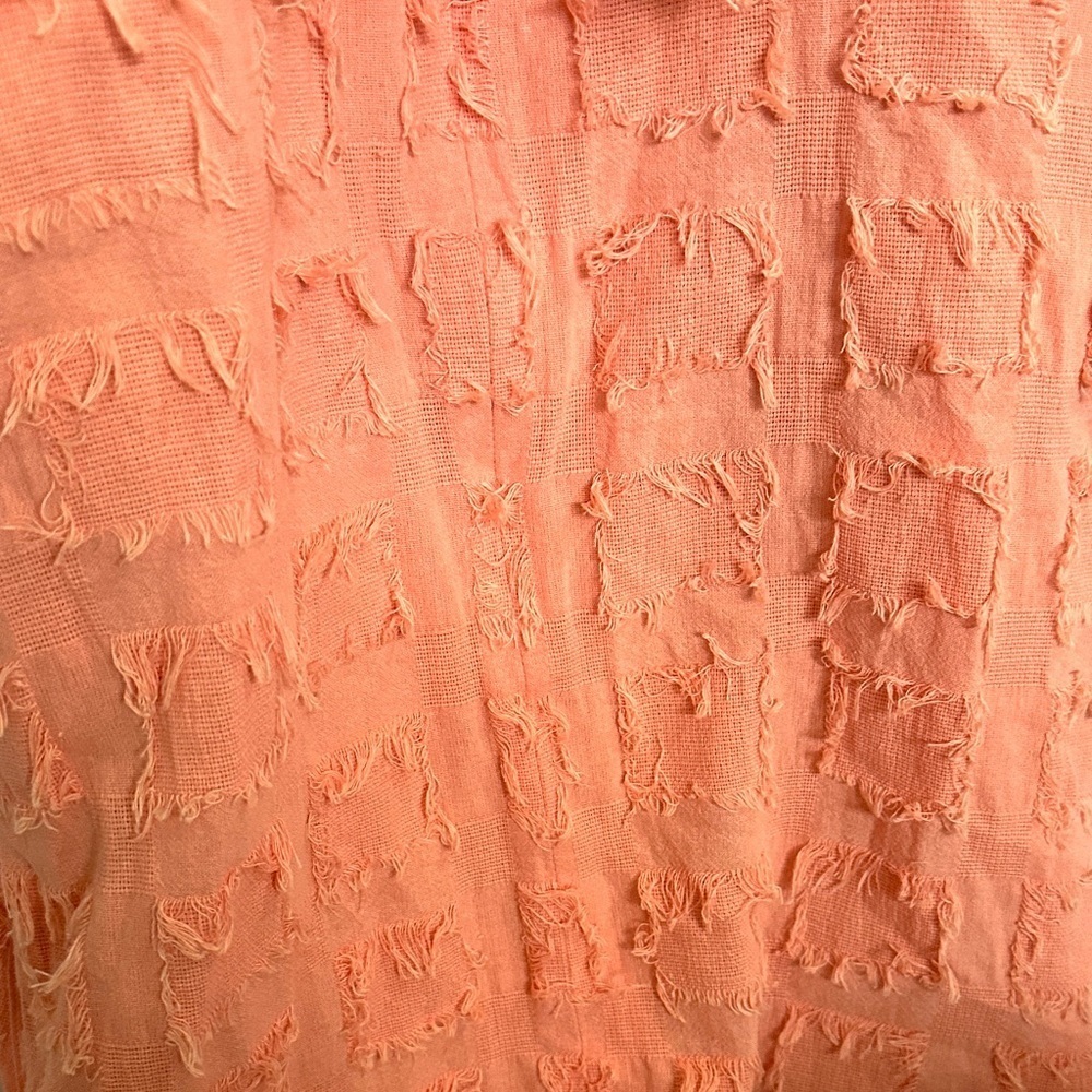 Mustard Seed Coral Textured Mini Dress small - Picture 8 of 11